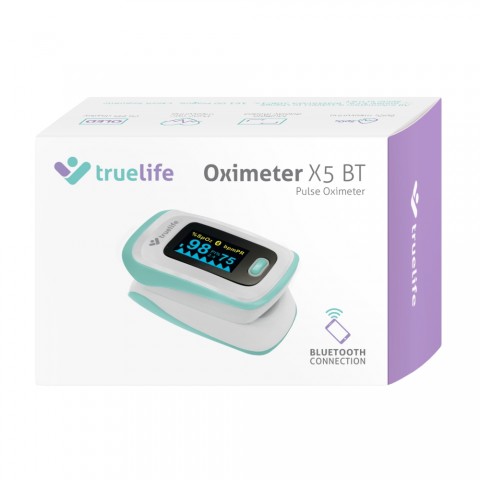 TrueLife Oximeter X5 BT Pulzoximéter Bluetooth funkcióval